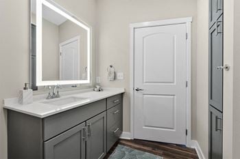 waterford bluffs apartments backlit bathroom mirrors